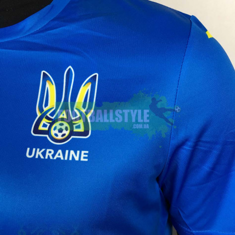 Футболка сборной Украины по футболу синяя с коротким рукавом Joma FFU401012.17