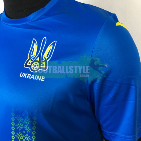 Футболка сборной Украины по футболу синяя с коротким рукавом Joma FFU401012.17