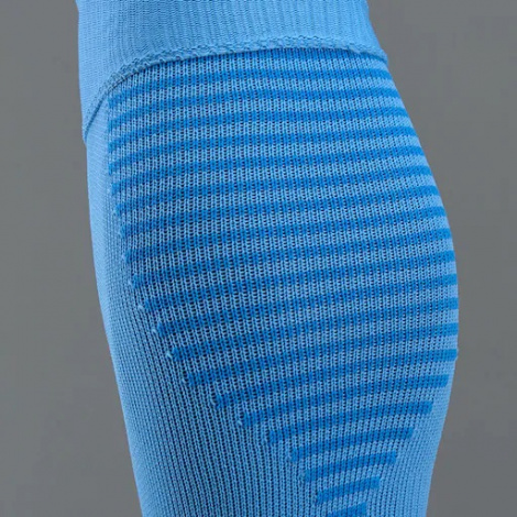 Профессиональные футбольные гетры Nike Team MatchFit Cush OTC (голубой/чёрный)