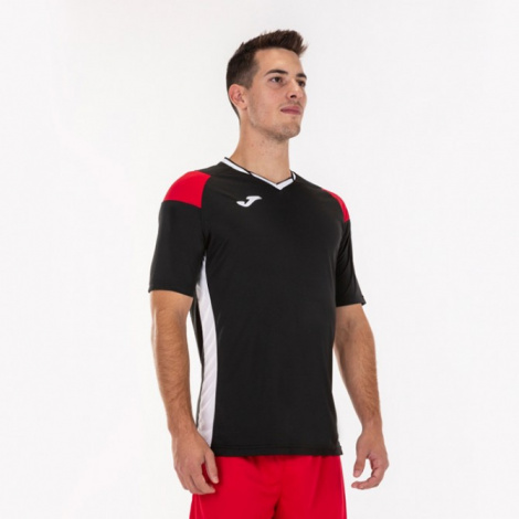 Футболка Joma CREW III 101269.106 чорно-червоно-біла