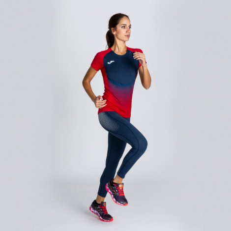 Футболка бігова жіноча Joma ELITE VI 900641.603 червоно-темно-синя