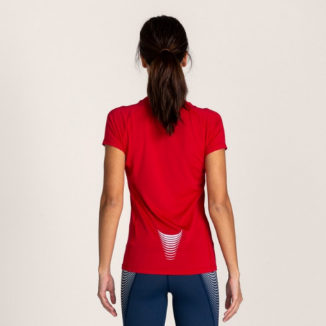 Футболка бігова жіноча Joma ELITE VI 900641.603 червоно-темно-синя