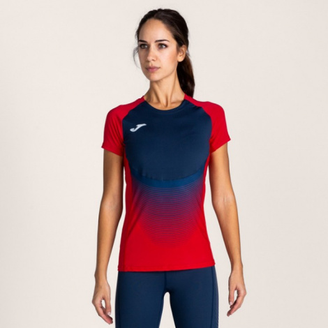 Футболка бігова жіноча Joma ELITE VI 900641.603 червоно-темно-синя