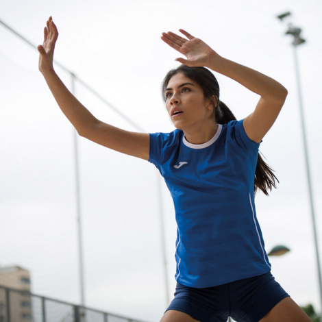 Футболка женская Joma MODENA сине-белая 900378.702