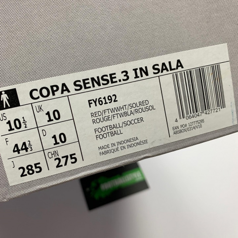 Футзалки adidas Copa Sense.3 IN Sala (красный/белый)