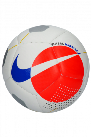 Футзальний м'яч Nike Futsal Maestro (машинний шов, білий/червоний/сріблястий/синій)