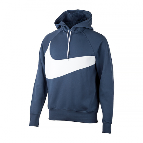 Толстовка Nike SWOOSH TCH FLC PO HD темно-синя DD8222-437