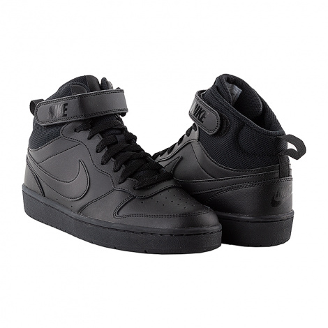 Кросівки дитячі Nike COURT BOROUGH MID 2 (GS) чорні CD7782-001
