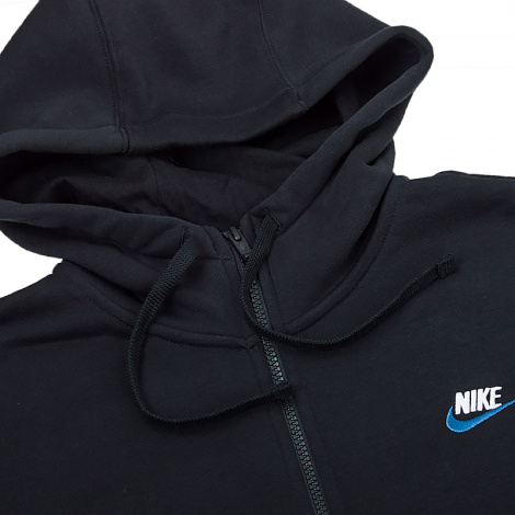 Толстовка Nike M NSW CLUB DT HOODIE FZ BB чорна DQ8384-010