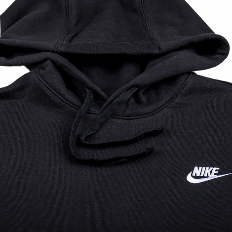 Худі Nike M NSW CLUB HOODIE PO FT чорне CZ7857-010