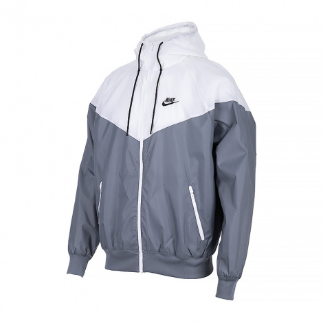 Вітровка Nike M NK WVN LND WR HD JKT сіро-біла DA0001-084