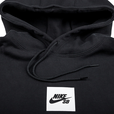Худі Nike U NK SB FLC HD BOX LOGO чорне DV8839-010