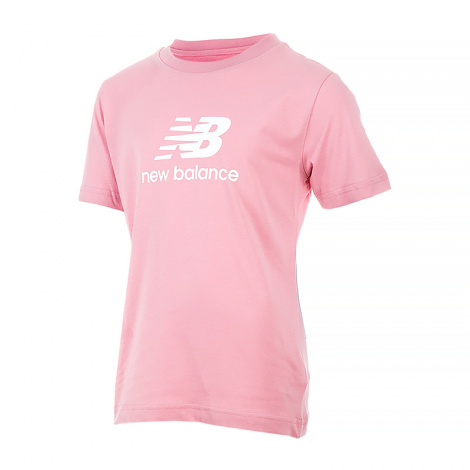 Футболка підліткова New Balance ESSENTIALS STACKED LOGO JERSEY рожева YT31541HAO