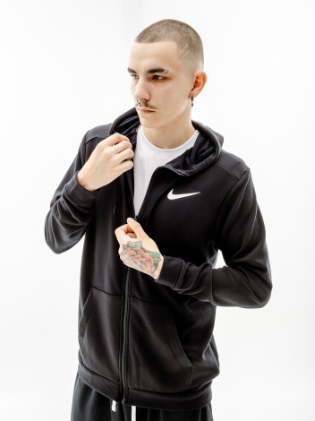 Толстовка Nike M NK DRY HOODIE FZ FLEECE чорна CJ4317-010