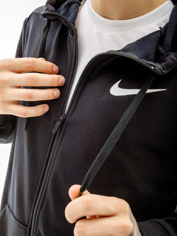 Толстовка Nike M NK DRY HOODIE FZ FLEECE чорна CJ4317-010