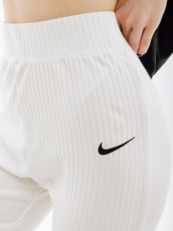 Спортивні штани жіночі Nike W NSW RIB JRSY PANT білі DV7868-133