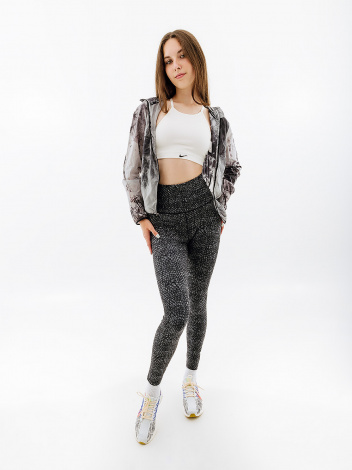 Лосіни жіночі Nike W NK ONE DF HR 7/8 TGHT AOP чорні DX0162-010