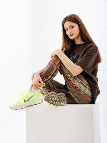 Лосіни жіночі Nike W NY DF HR 7/8 TGHT NV+ коричневі DX1561-227