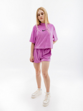 Шорти жіночі Nike W NSW TRRY SHORT MS фіолетові FJ4899-532