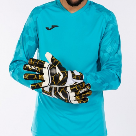 Воротарські рукавички Joma GK-PRO чорно-біло-золоті 400908.109