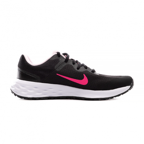 Кросівки бігові дитячі Nike REVOLUTION 6 NN (GS) чорно-рожеві DD1096-007