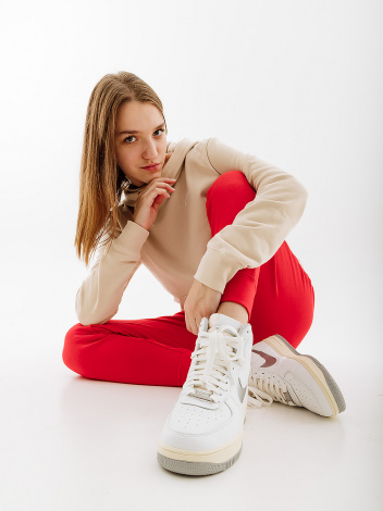 Спортивні штани жіночі Nike CLUB FLC PANT TIGHT червоні DQ5174-657