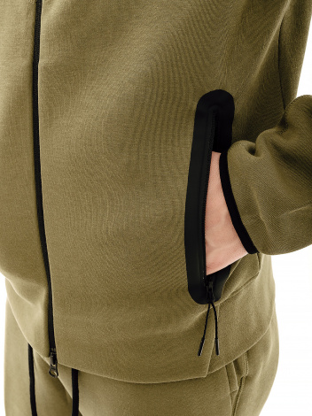 Толстовка Nike M NK TCH FLC FZ WR HOODIE оливкова FB7921-222