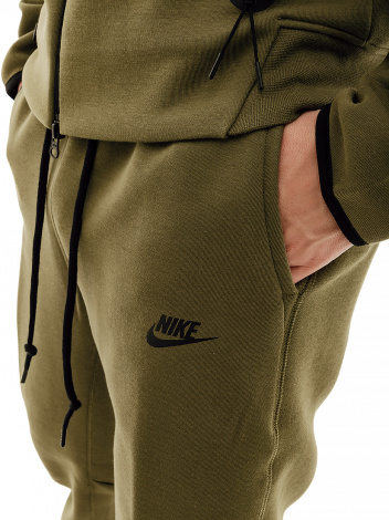 Спортивні штани Nike M NK TCH FLC JGGR оливкові FB8002-222