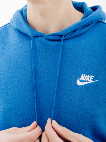 Толстовка Nike CLUB HOODIE PO BB синя BV2654-403