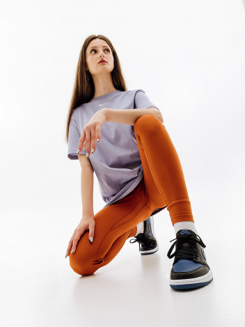 Лосіни жіночі Nike W NK ONE DF MR TGT оранжеві DD0252-246