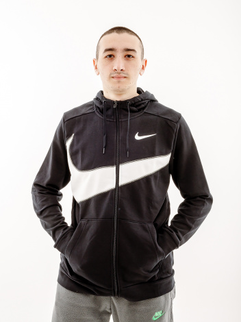 Толстовка Nike DF FLC HD FZ ENERG чорна FB8575-010
