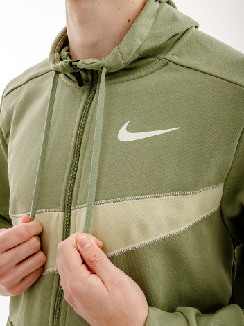 Толстовка Nike DF FLC HD FZ ENERG зелена FB8575-386
