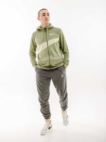 Толстовка Nike DF FLC HD FZ ENERG зелена FB8575-386