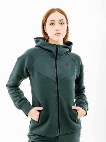Толстовка жіноча Nike NS TCH FLC WR FZ HD зелена FB8338-328