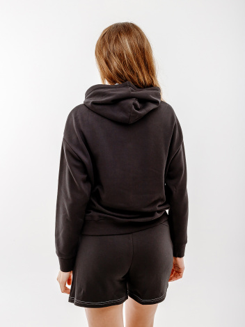 Худі жіноче Puma POWER HOODIE TR чорно-біло-сіре 67789301