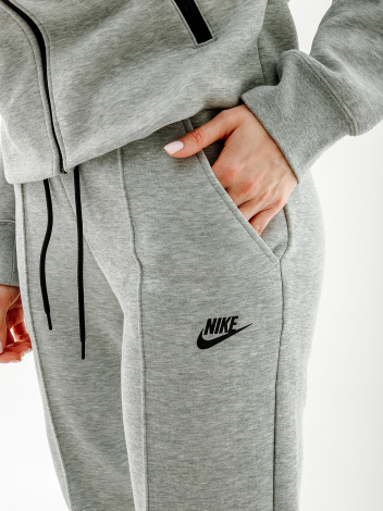Спортивні штани жіночі NIKE NS TCH FLC MR JGGR сірі FB8330-063