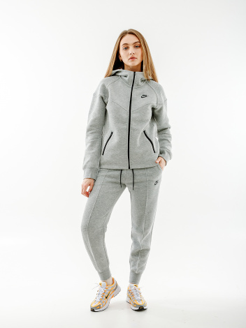 Спортивні штани жіночі NIKE NS TCH FLC MR JGGR сірі FB8330-063