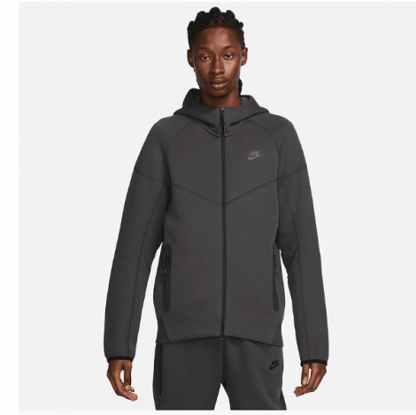 Толстовка Nike M NK TCH FLC FZ WR HOODIE сіра FB7921-060