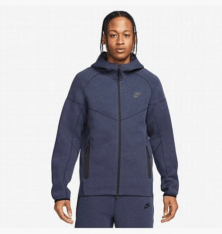 Толстовка Nike NK TCH FLC FZ WR HOODIE синя FB7921-473