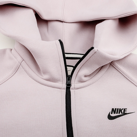 Толстовка жіноча Nike W TCH FLC WR FZ HDY світло-фіолетова FB8338-019