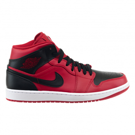 Кросівки Nike AIR JORDAN 1 MID червоно-чорні 554724-660