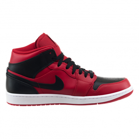 Кросівки Nike AIR JORDAN 1 MID червоно-чорні 554724-660