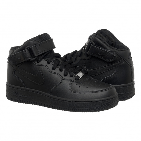 Кеди дитячі Nike AIR FORCE 1 MID (GS) чорні DH2933-001