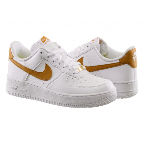 Кросівки жіночі Nike AIR FORCE 1'07 NEXT NATURE біло-золоті DN1430-104