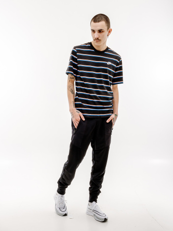 Футболка Nike M TEE CLUB STRIPE чорна DZ2985-011