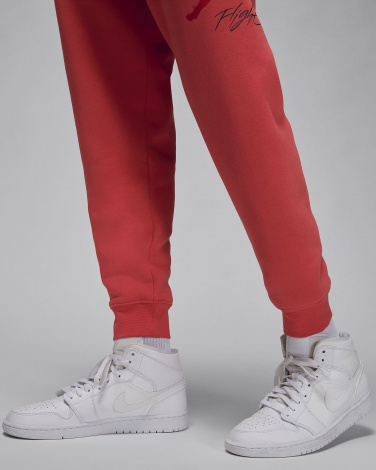 Спортивные штаны Nike M J ESS FLC BASELINE PANT красные FD7345-604