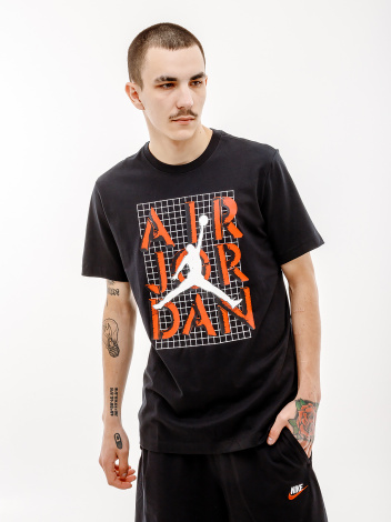Футболка Nike JORDAN MJ BRAND JM STACK SS CREW чорна FN5978-010