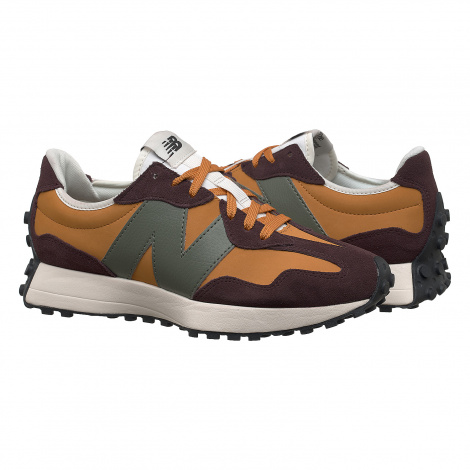 Кросівки New Balance 327 оранжево-коричнево-оливкові MS327LY1