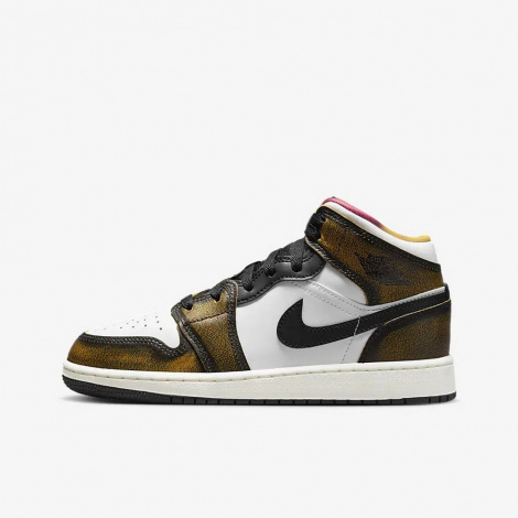 Кросівки дитячі Nike AIR JORDAN 1 MID SE (GS) різнокольорові DQ8418-071