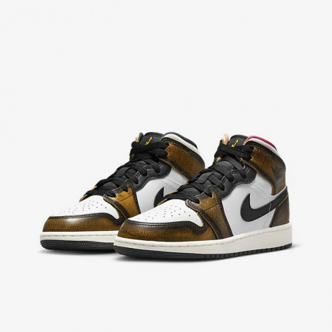 Кросівки дитячі Nike AIR JORDAN 1 MID SE (GS) різнокольорові DQ8418-071